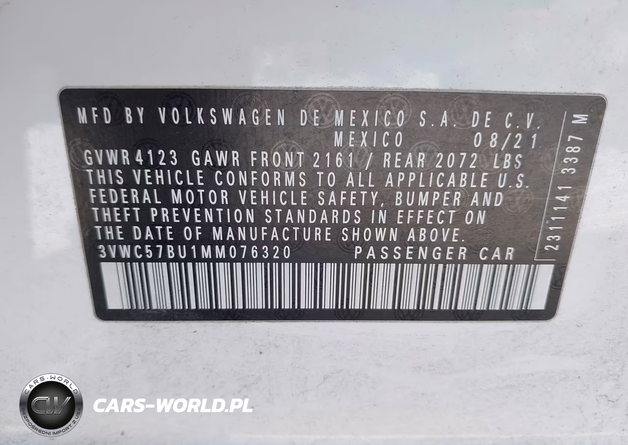 2021 Volkswagen Jetta 1.4T R-Line-1.4T S-1.4T Se VIN:3VWC57BU1MM076320 - 9