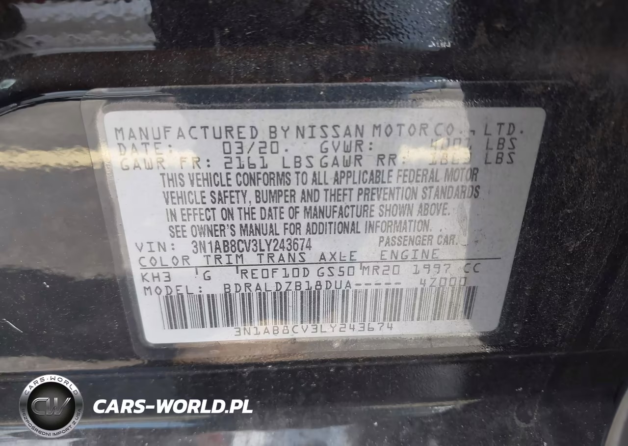 2020 Nissan Sentra Sv Xtronic Cvt VIN:3N1AB8CV3LY243674 - 9
