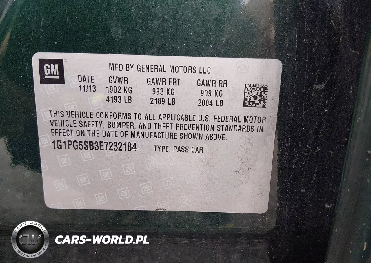 2014 Chevrolet Cruze Ltz VIN:1G1PG5SB3E7232184 - 9