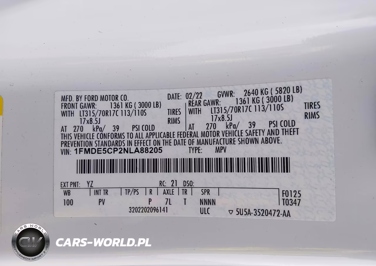 2022 Ford Bronco Wildtrak VIN:1FMDE5CP2NLA88205 - 9