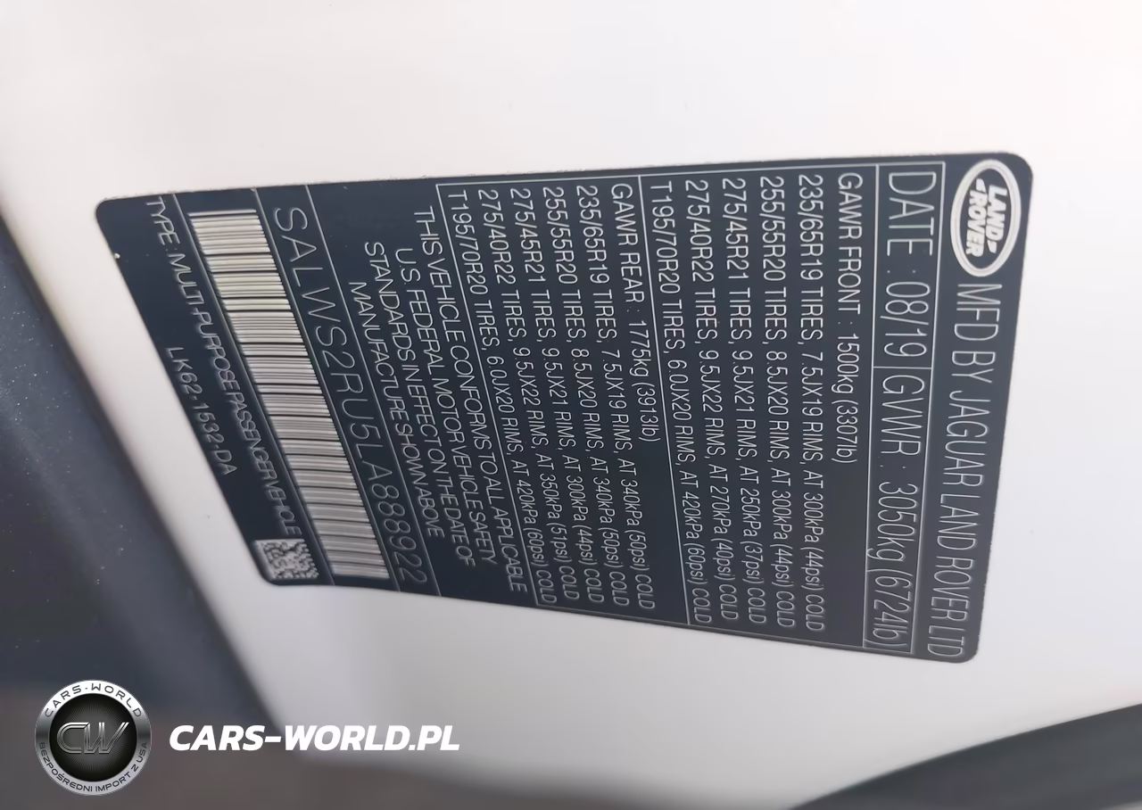 2020 Land Rover Range Rover Sport Hst Mhev VIN:SALWS2RU5LA888922 - 9