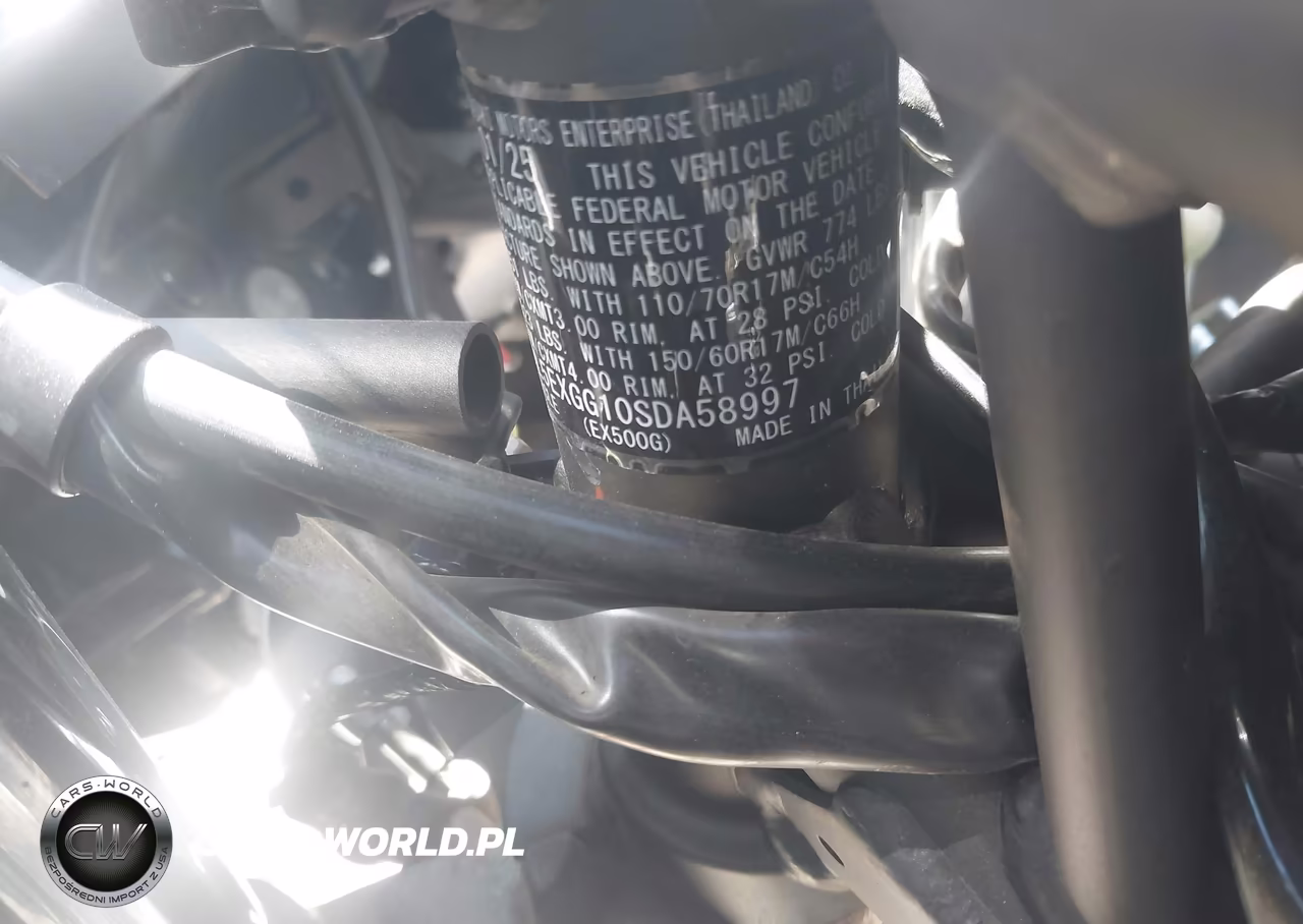 2025 Kawasaki Ex500 VIN:ML5EXGG10SDA58997 - 10