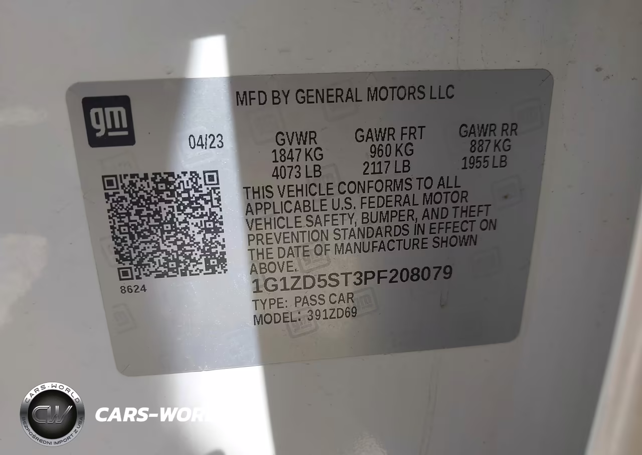 2023 Chevrolet Malibu Fwd 1Lt VIN:1G1ZD5ST3PF208079 - 9