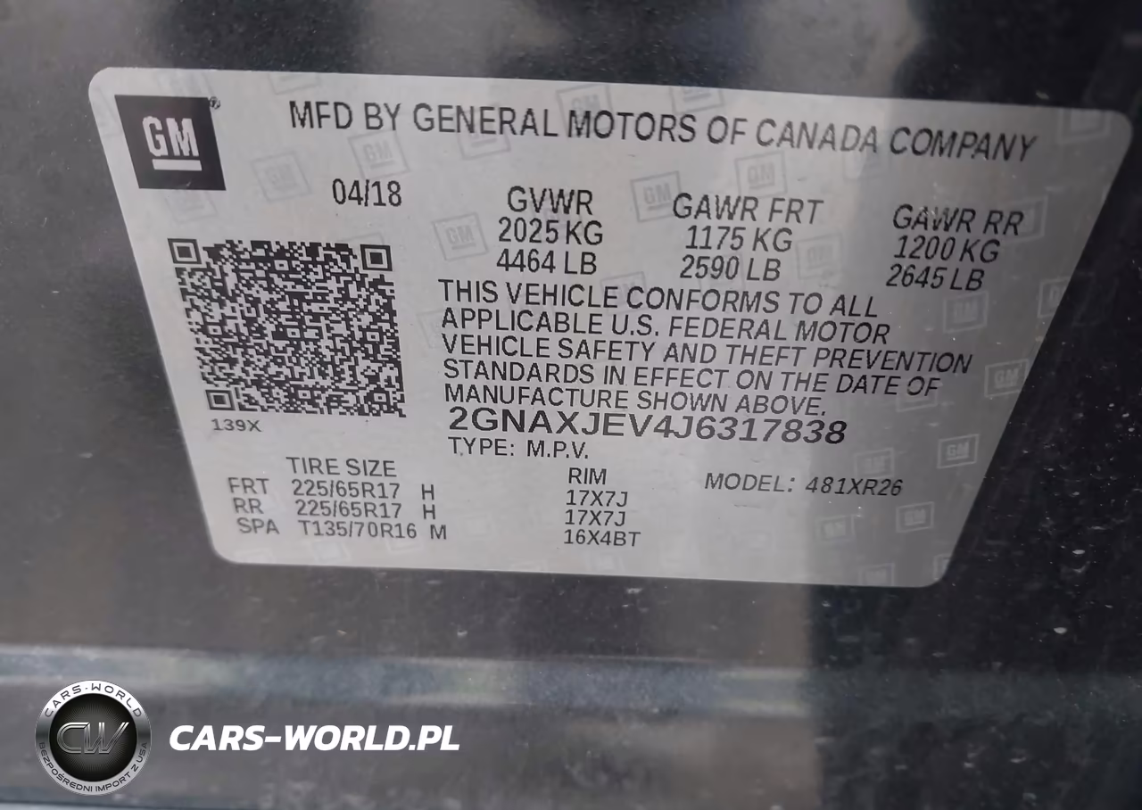 2018 Chevrolet Equinox Lt VIN:2GNAXJEV4J6317838 - 9