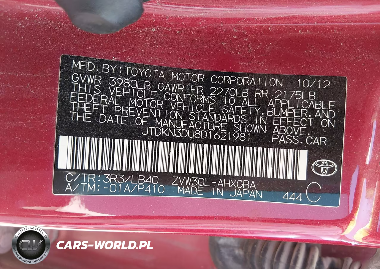 2013 Toyota Prius Four VIN:JTDKN3DU8D1621981 - 9