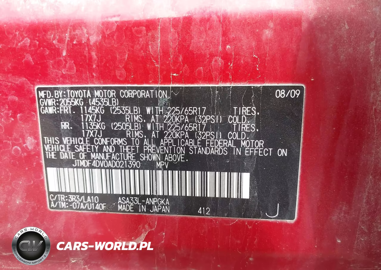 2010 Toyota Rav4 Limited VIN:JTMDF4DV0AD021390 - 9