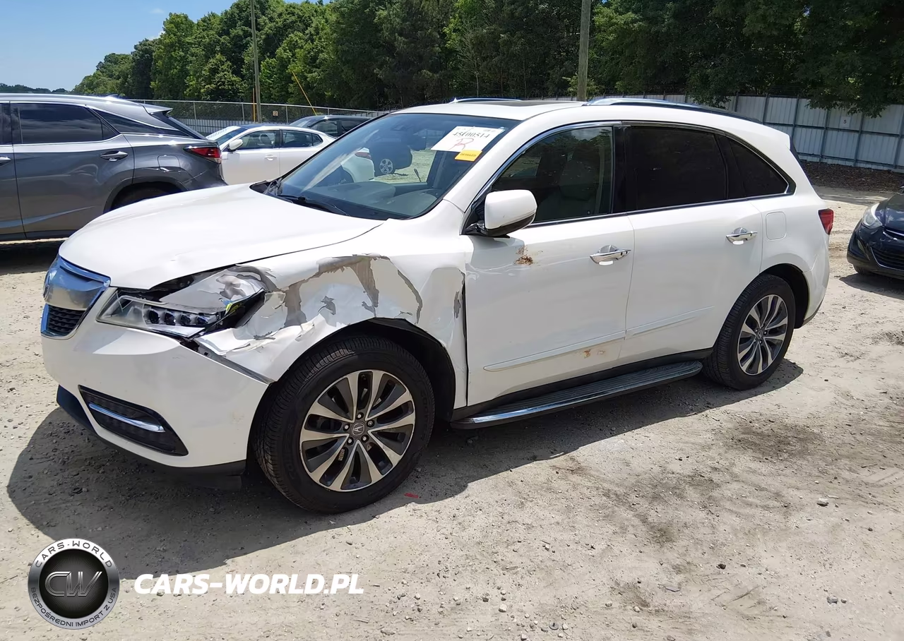 2015 Acura Mdx Technology Package VIN:5FRYD3H44FB012886 - 2