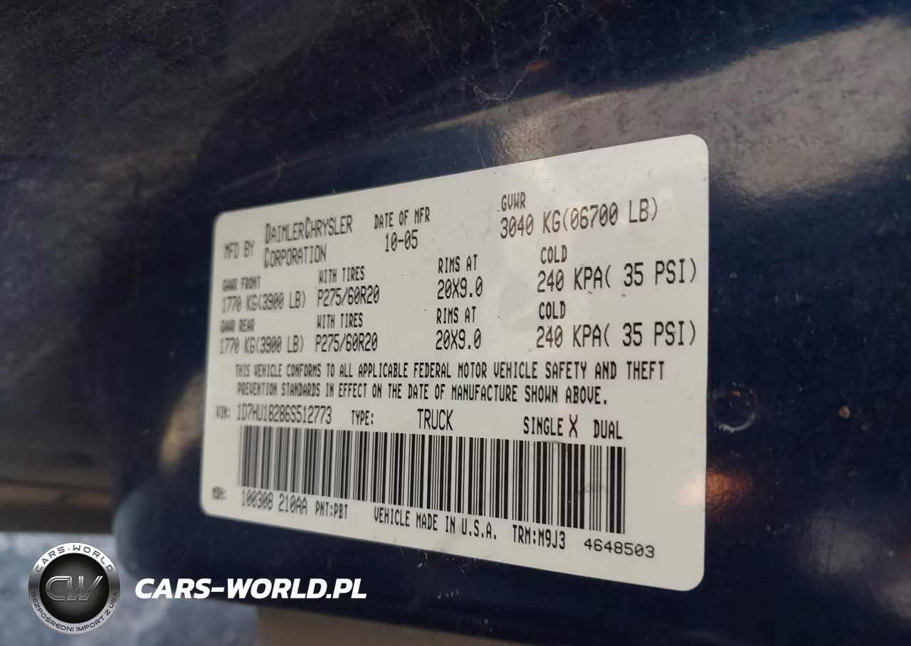 2006 Dodge Ram 1500 Slt-Trx4 Off Road-Sport VIN:1D7HU18286S512773 - 9