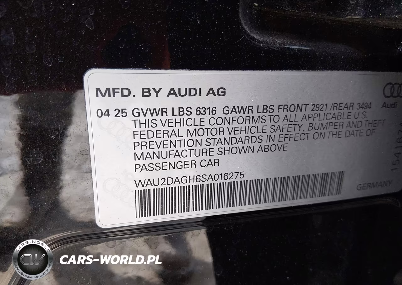 2025 Audi A6 E-Tron Premium Plus VIN:WAU2DAGH6SA016275 - 9