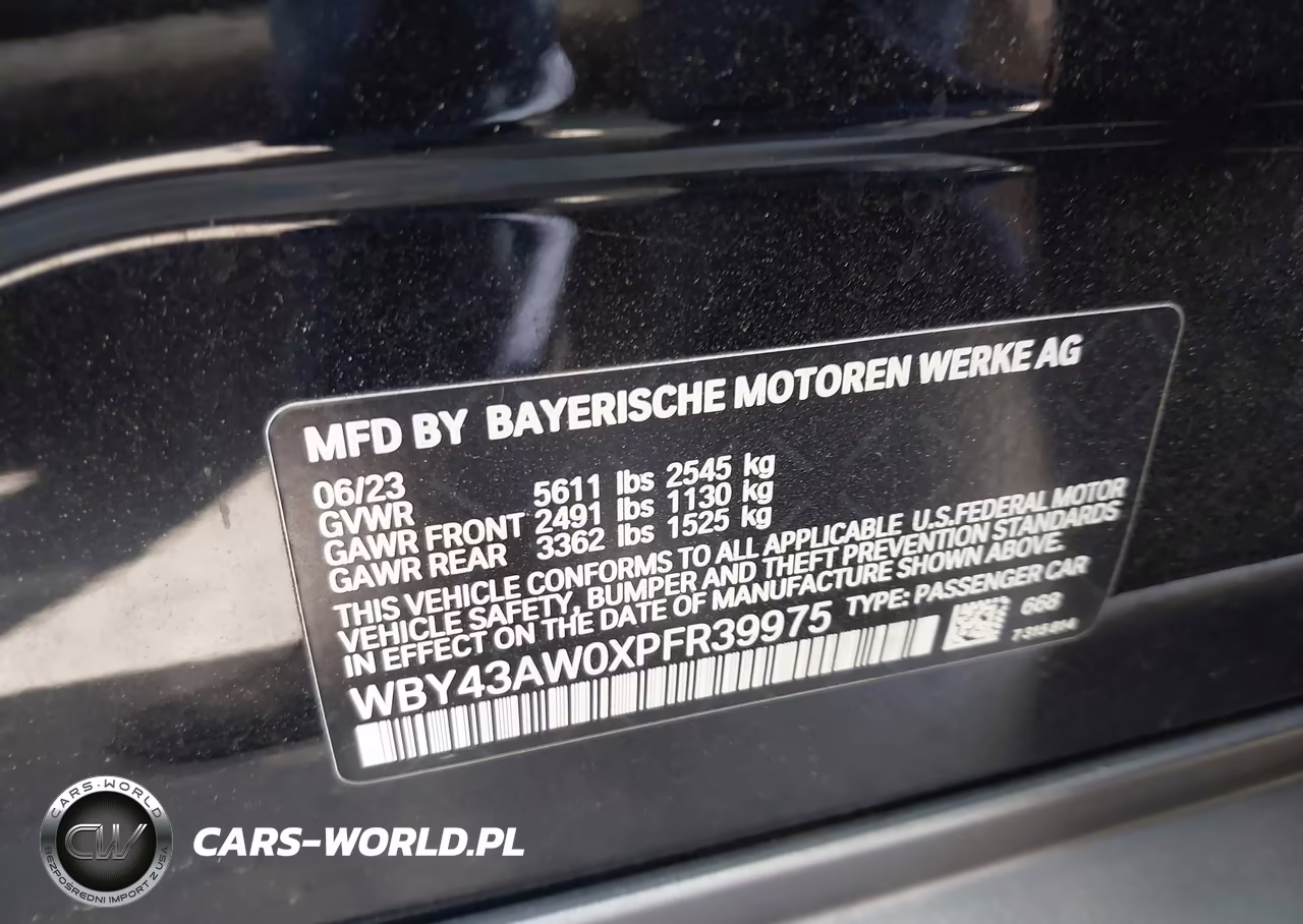 2023 BMW I4 Edrive35 VIN:WBY43AW0XPFR39975 - 9