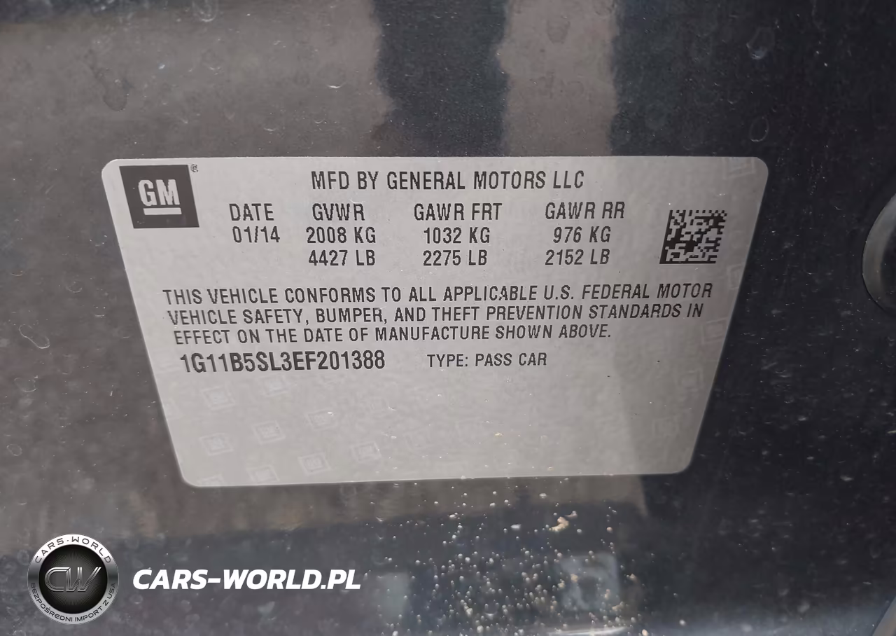 2014 Chevrolet Malibu 1Ls VIN:1G11B5SL3EF201388 - 9