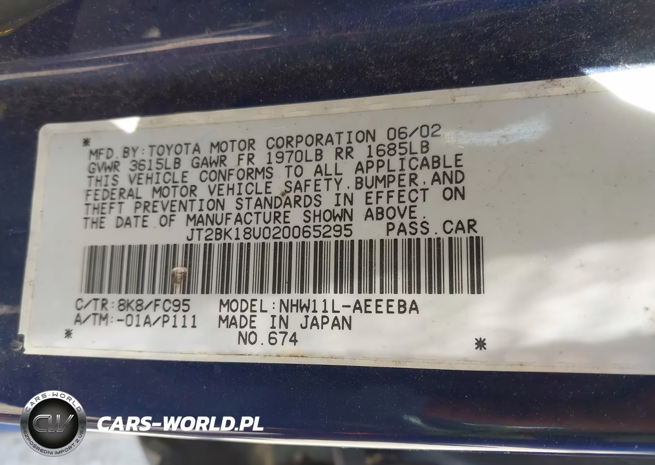 2002 Toyota Prius VIN:JT2BK18U020065295 - 9