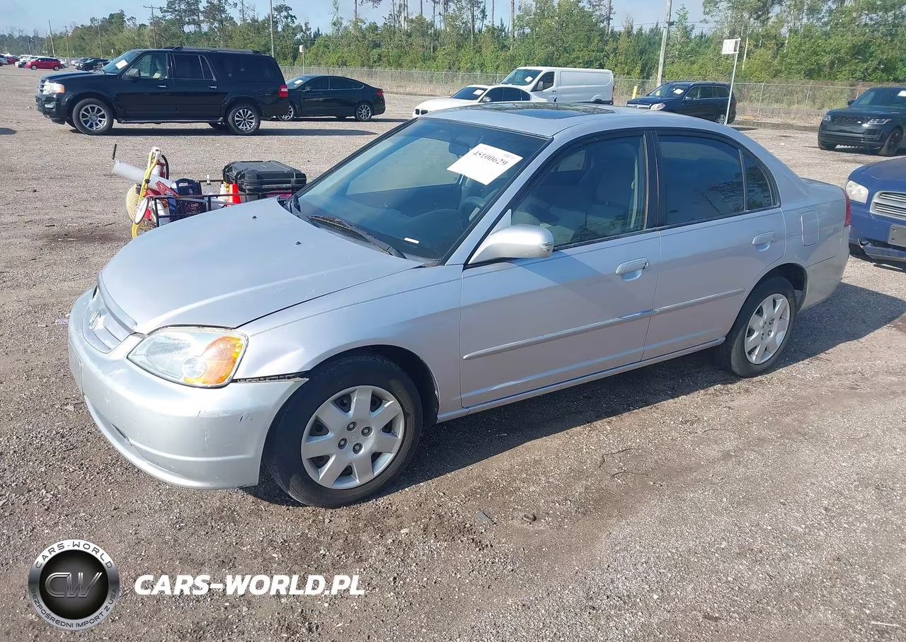 2002 Honda Civic Ex VIN:1HGES25752L071019 - 2