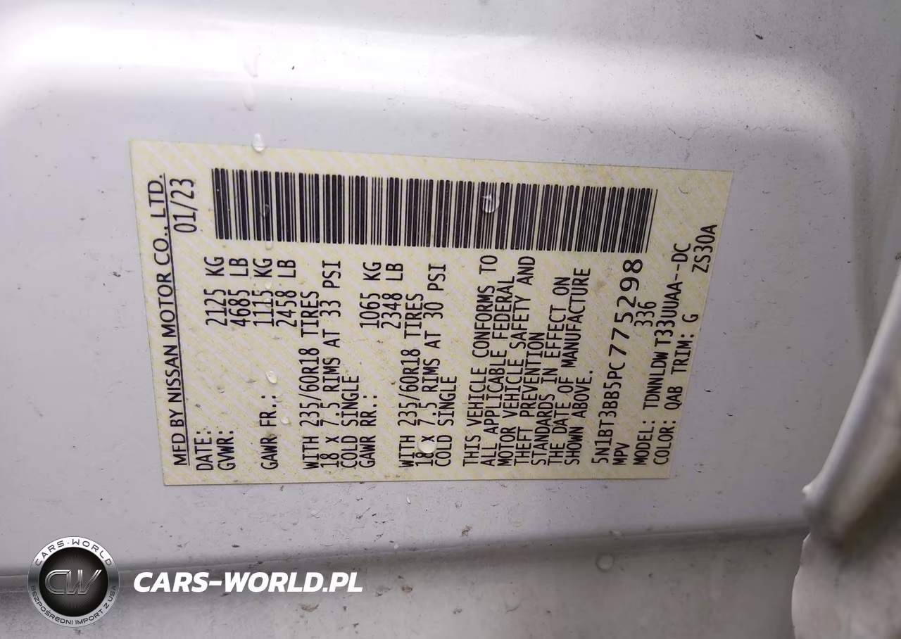 2023 Nissan Rogue Sv Intelligent Awd VIN:5N1BT3BB5PC775298 - 9
