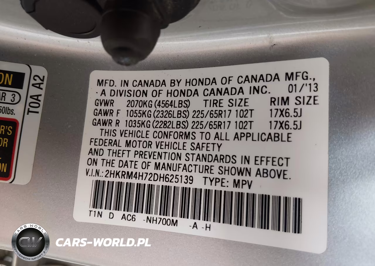 2013 Honda Cr-V Ex-L VIN:2HKRM4H72DH625139 - 9