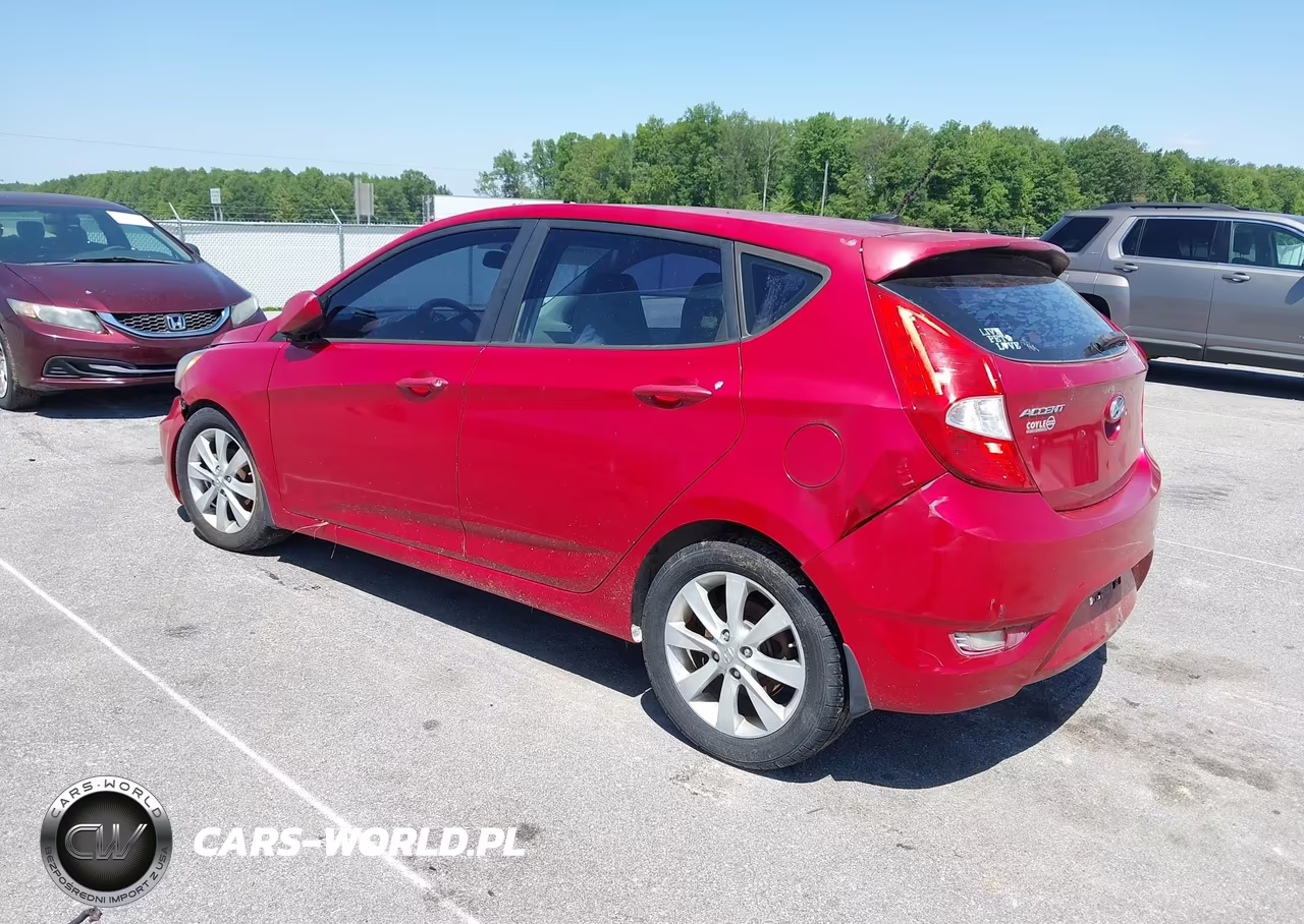 2012 Hyundai Accent Se VIN:KMHCU5AE8CU037606 - 3