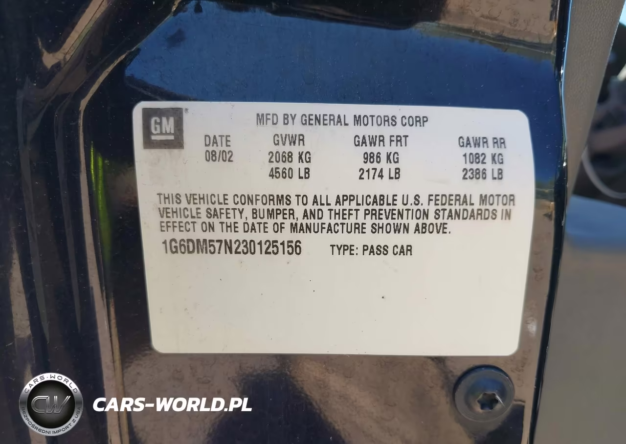 2003 Cadillac Cts Standard VIN:1G6DM57N230125156 - 9