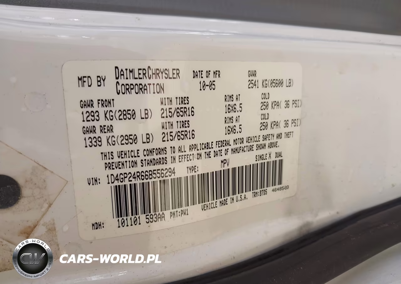 2006 Dodge Grand Caravan Se VIN:1D4GP24R66B556294 - 9