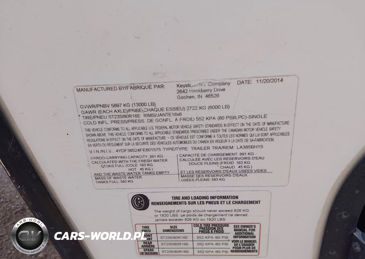 2017 Keystone Rv Other VIN:4YDF38524FE601575 - 9