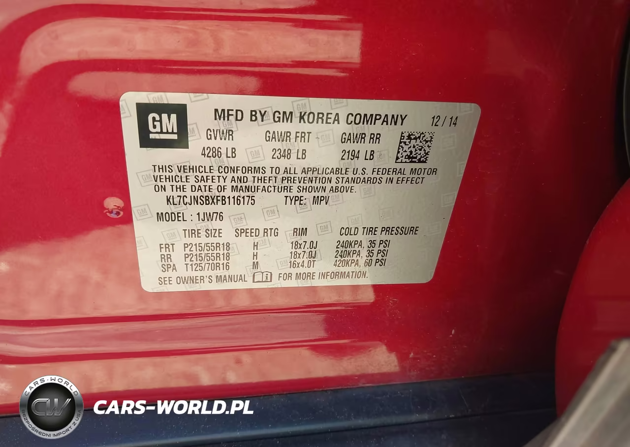 2015 Chevrolet Trax Ltz VIN:KL7CJNSBXFB116175 - 9