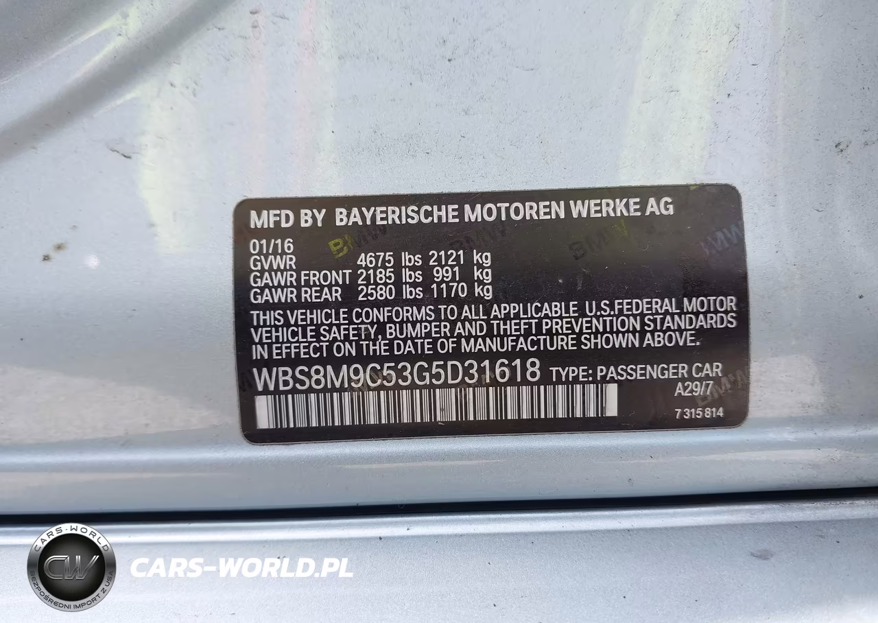 2016 BMW M3 VIN:WBS8M9C53G5D31618 - 9