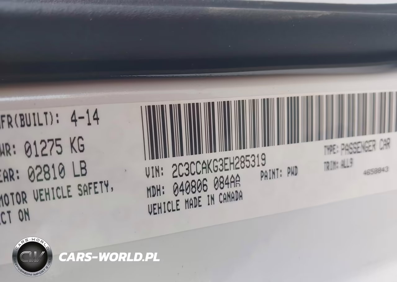 2014 Chrysler 300C Awd VIN:2C3CCAKG3EH285319 - 9