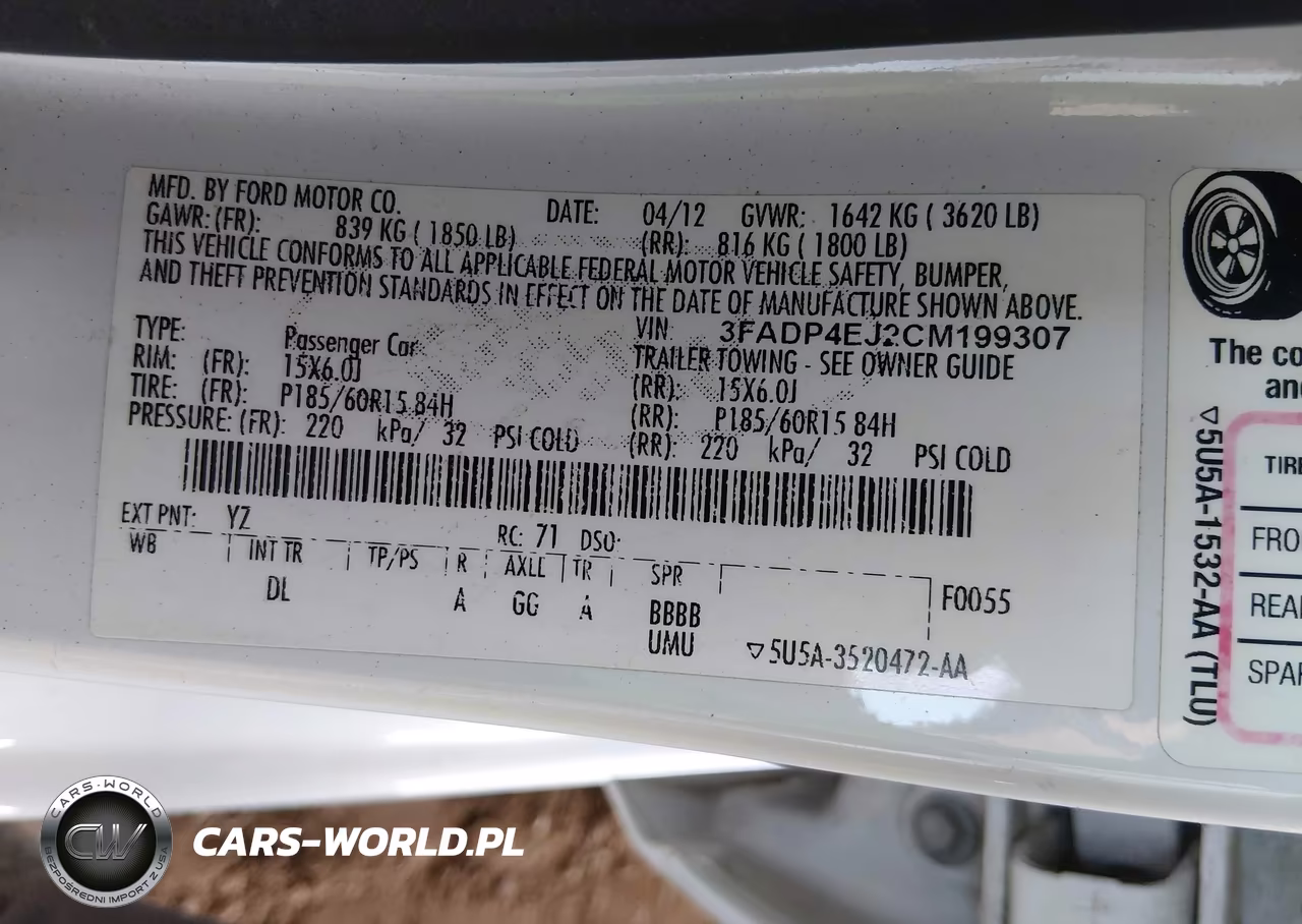 2012 Ford Fiesta Se VIN:3FADP4EJ2CM199307 - 9