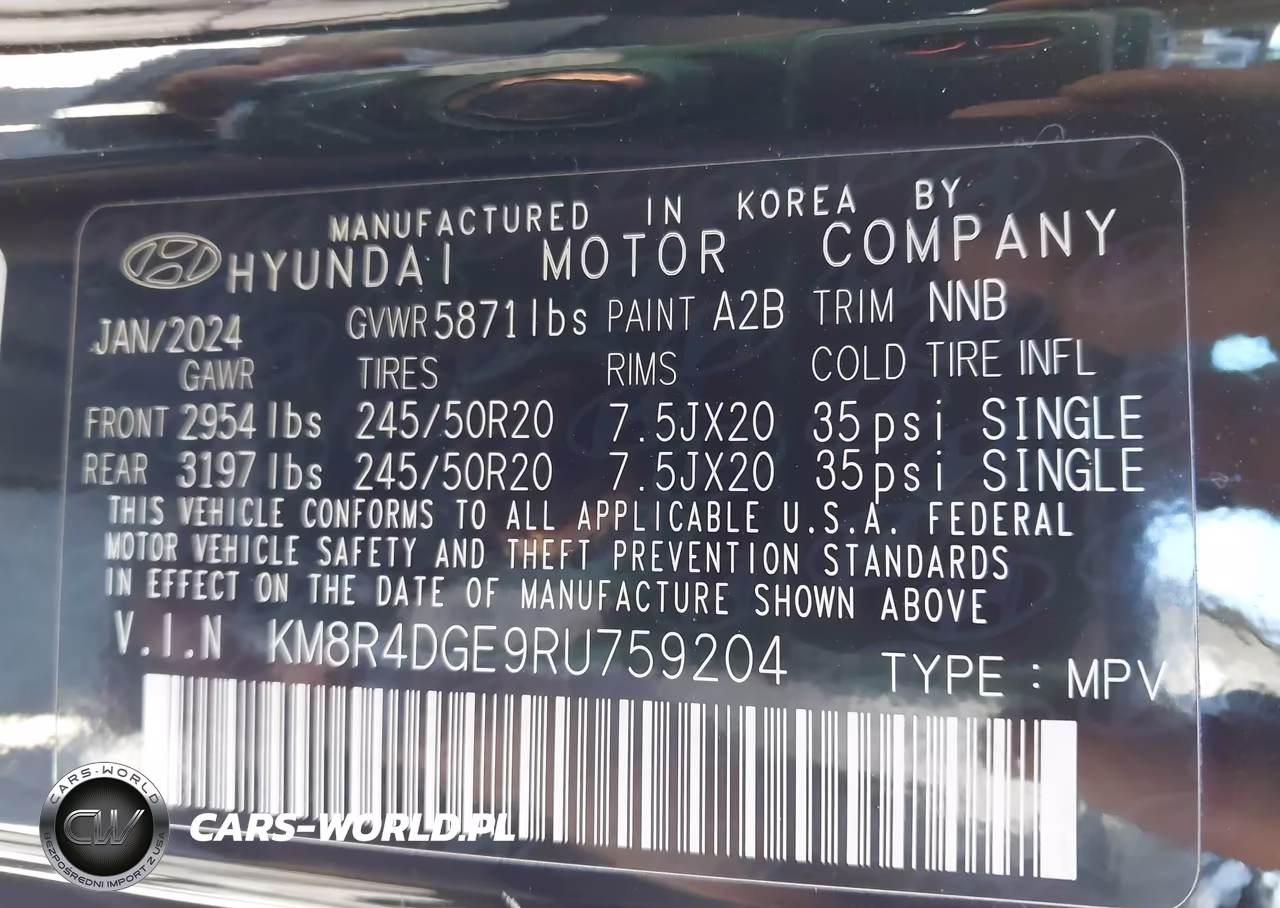 2024 Hyundai Palisade Sel VIN:KM8R4DGE9RU759204 - 9