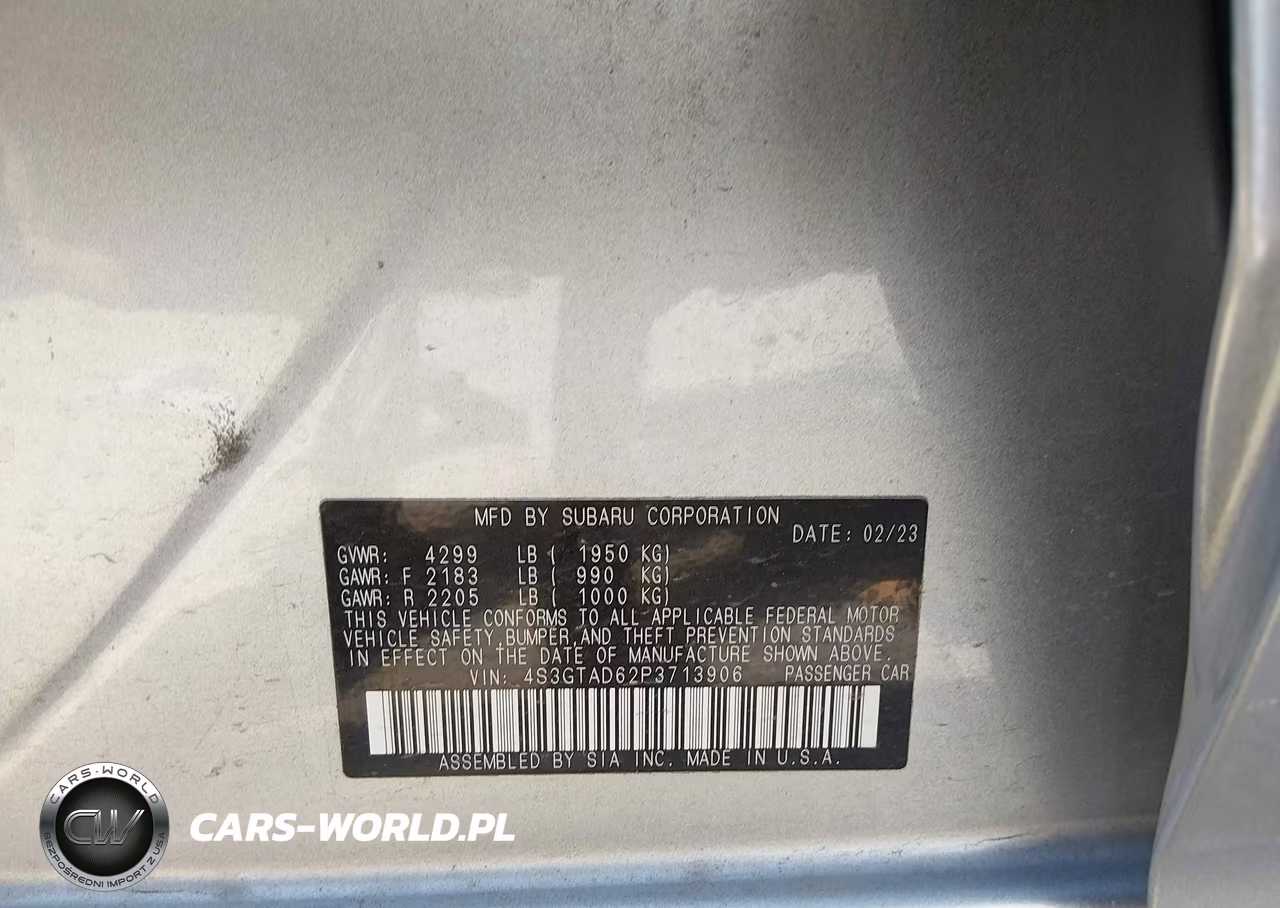 2023 Subaru Impreza Premium 5-Door VIN:4S3GTAD62P3713906 - 9
