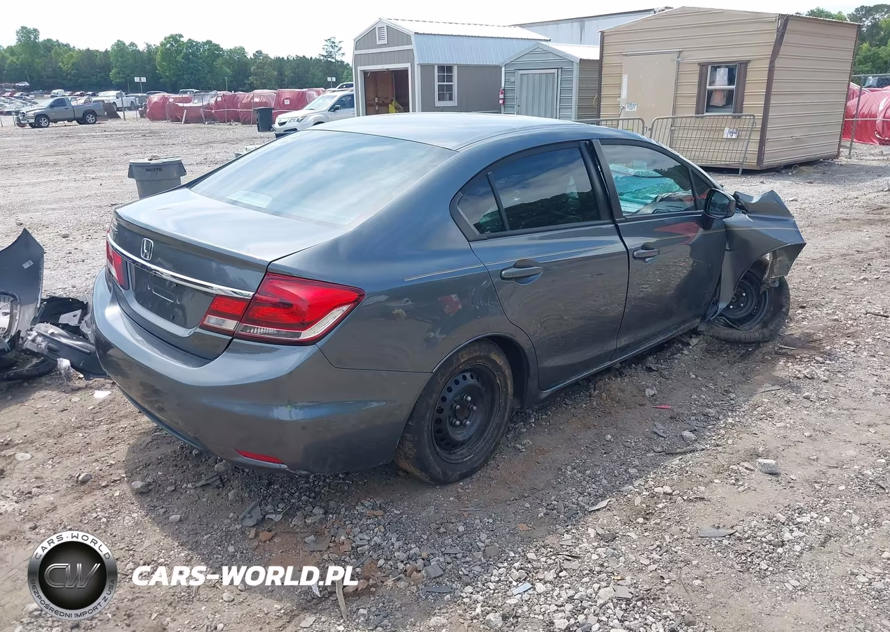 2013 Honda Civic Lx VIN:19XFB2F53DE031324 - 4