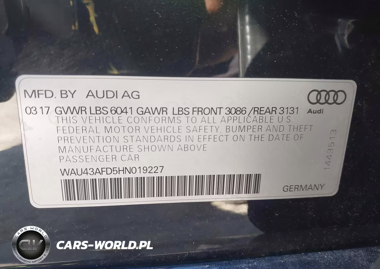 2017 Audi A8 L 4.0T Sport VIN:WAU43AFD5HN019227 - 9