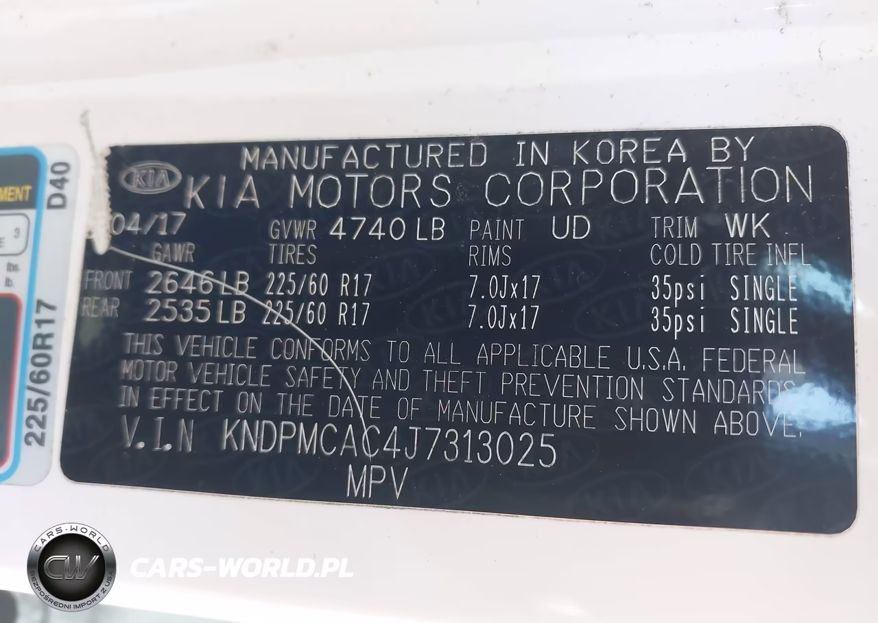 2018 Kia Sportage Lx VIN:KNDPMCAC4J7313025 - 9