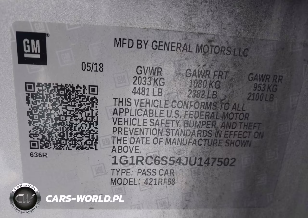 2018 Chevrolet Volt Lt VIN:1G1RC6S54JU147502 - 9