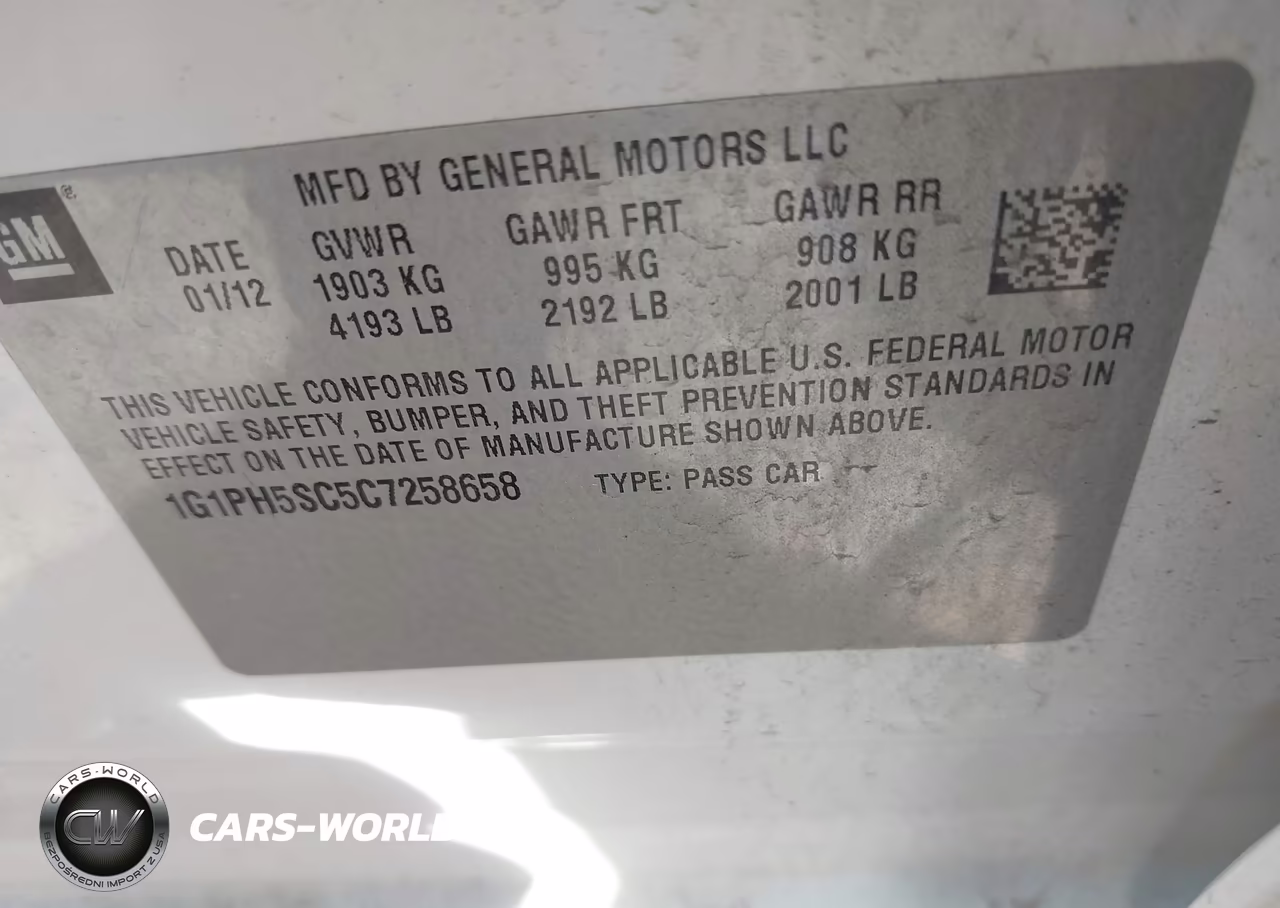 2012 Chevrolet Cruze Ltz VIN:1G1PH5SC5C7258658 - 9