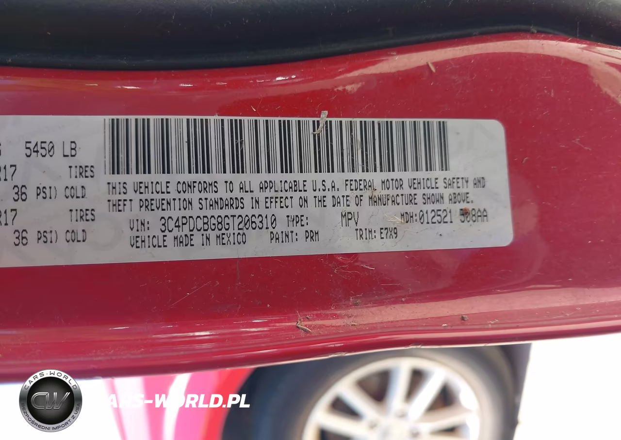 2016 Dodge Journey Sxt VIN:3C4PDCBG8GT206310 - 9