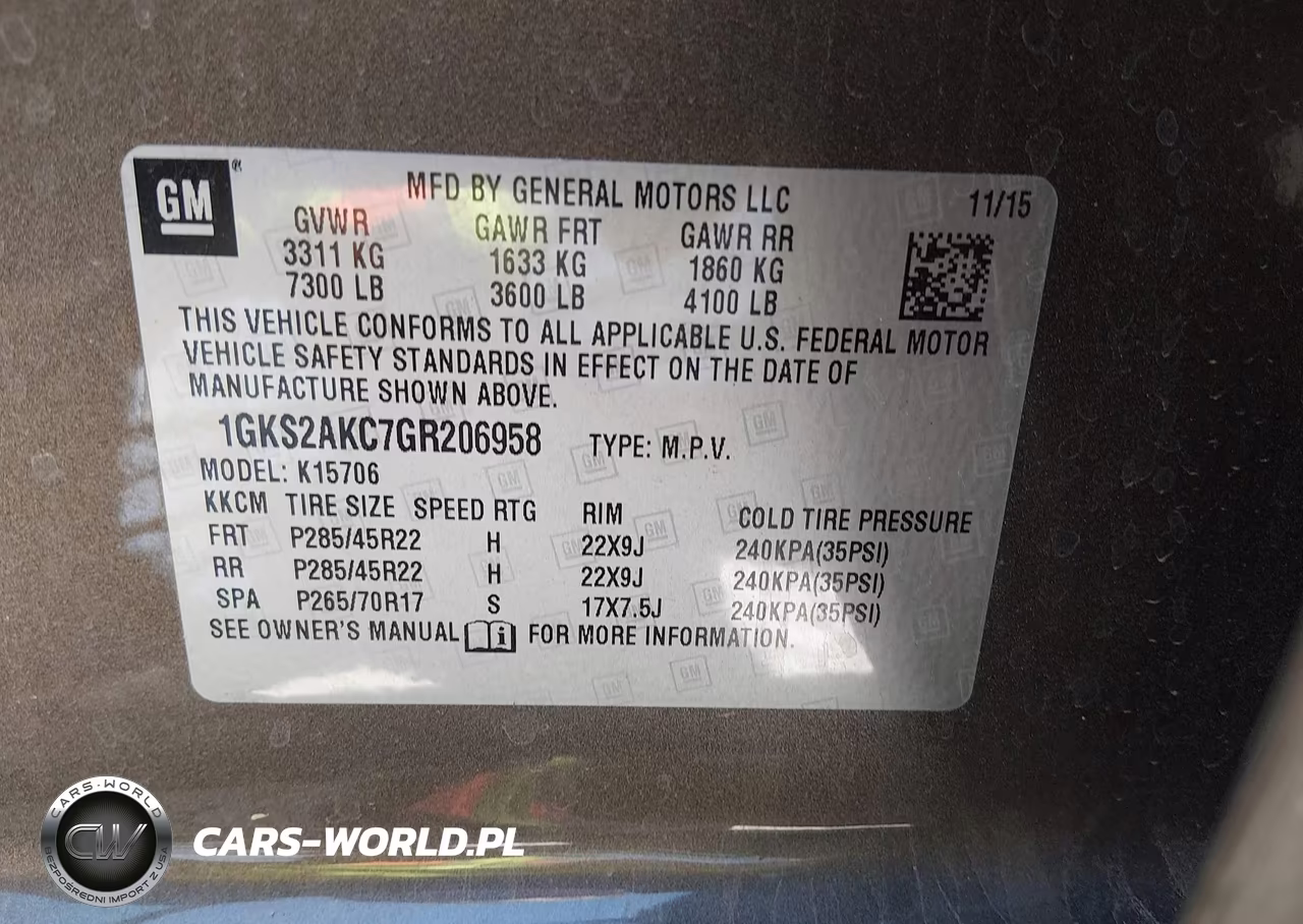 2016 GMC Yukon Sle VIN:1GKS2AKC7GR206958 - 9