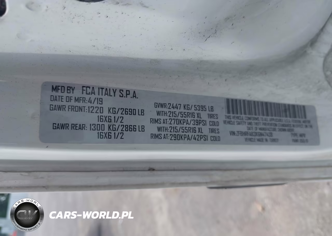 2019 Ram Promaster City Tradesman VIN:ZFBHRFAB3K6N47438 - 4