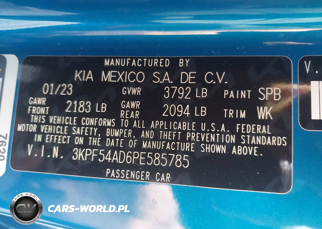 2023 Kia Forte Gt-Line VIN:3KPF54AD6PE585785 - 9