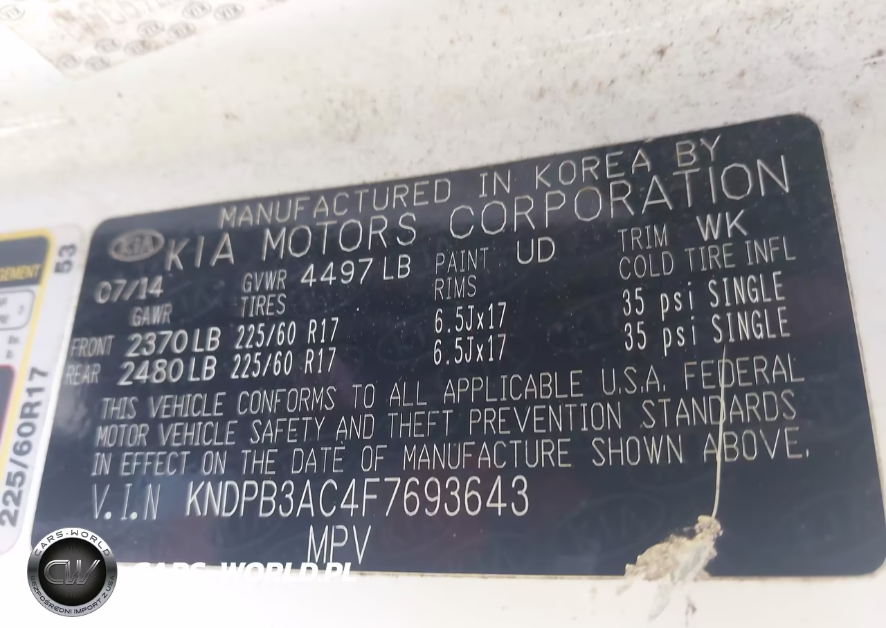 2015 Kia Sportage Lx VIN:KNDPB3AC4F7693643 - 9