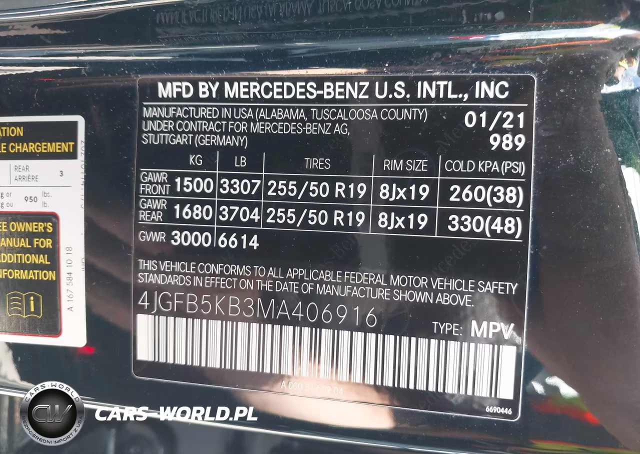 2021 Mercedes-Benz Gle 450 4Matic VIN:4JGFB5KB3MA406916 - 9