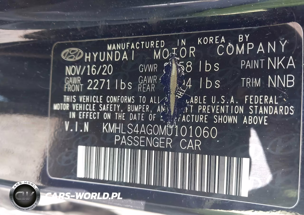 2021 Hyundai Elantra Sel VIN:KMHLS4AG0MU101060 - 9