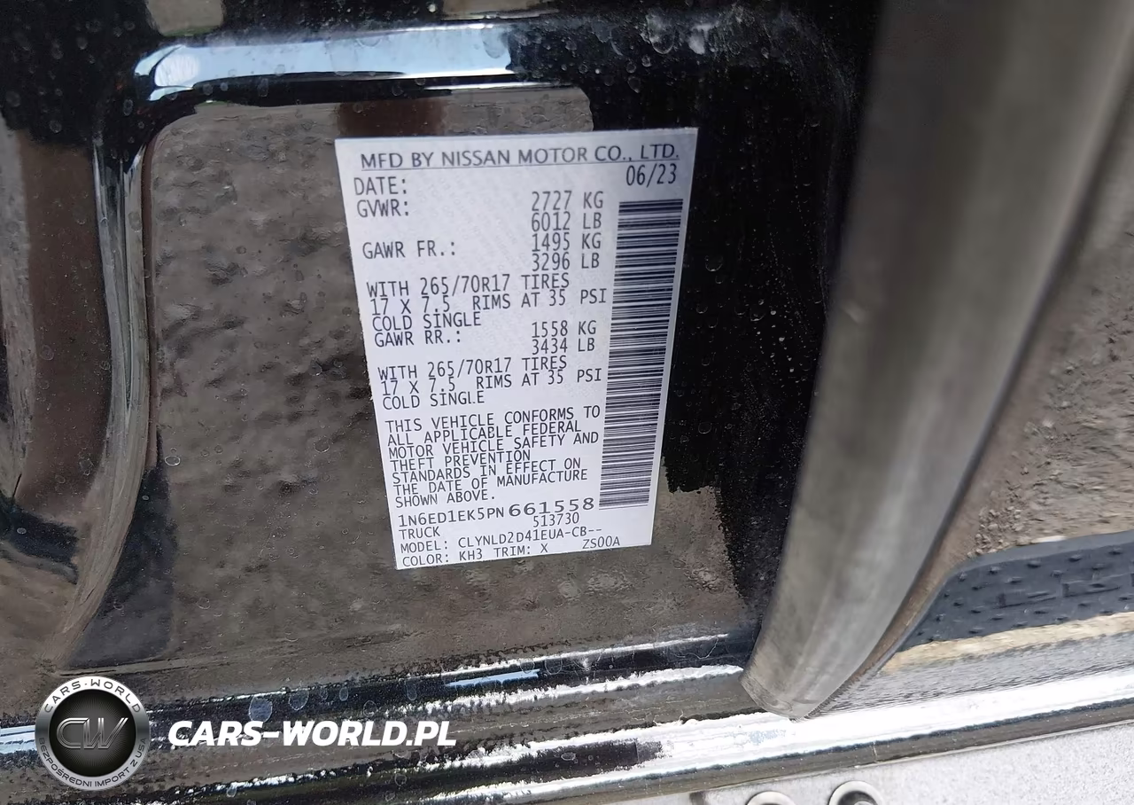 2023 Nissan Frontier Pro-4X 4X4 VIN:1N6ED1EK5PN661558 - 9