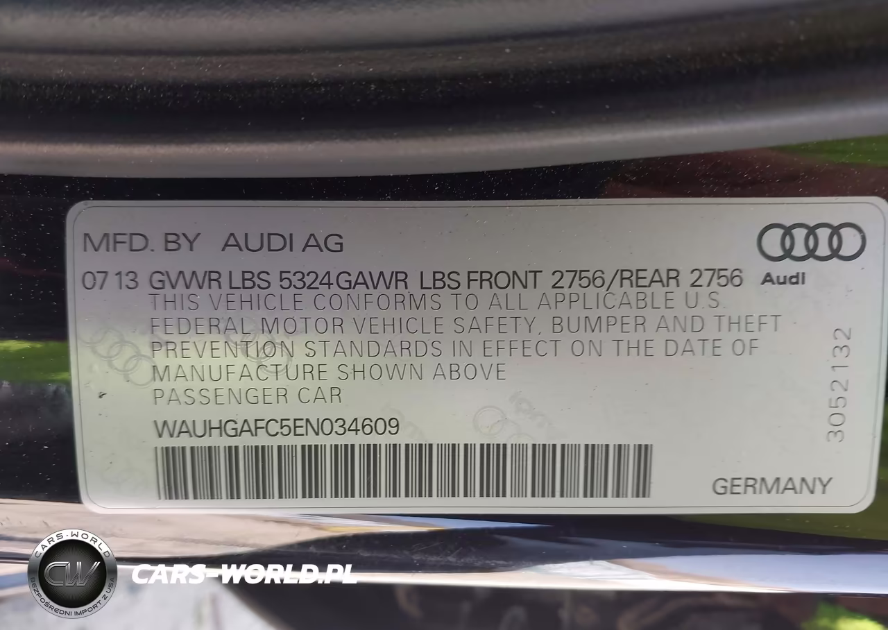 2014 Audi A6 3.0T Premium Plus VIN:WAUHGAFC5EN034609 - 9
