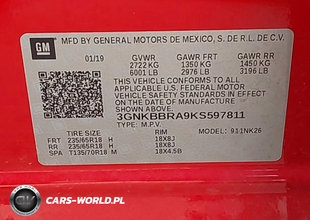 2019 Chevrolet Blazer VIN:3GNKBBRA9KS597811 - 9