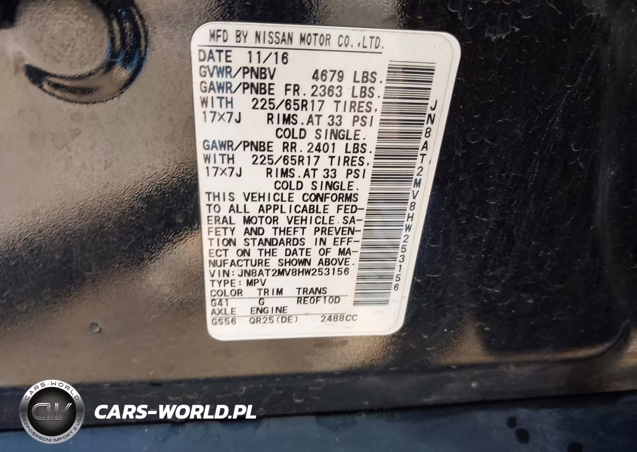 2017 Nissan Rogue S VIN:JN8AT2MV8HW253156 - 9