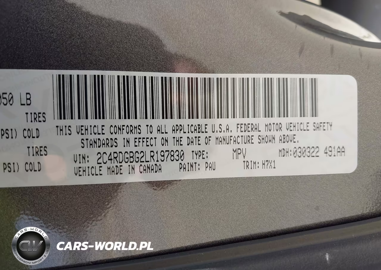 2020 Dodge Grand Caravan Se VIN:2C4RDGBG2LR197830 - 9