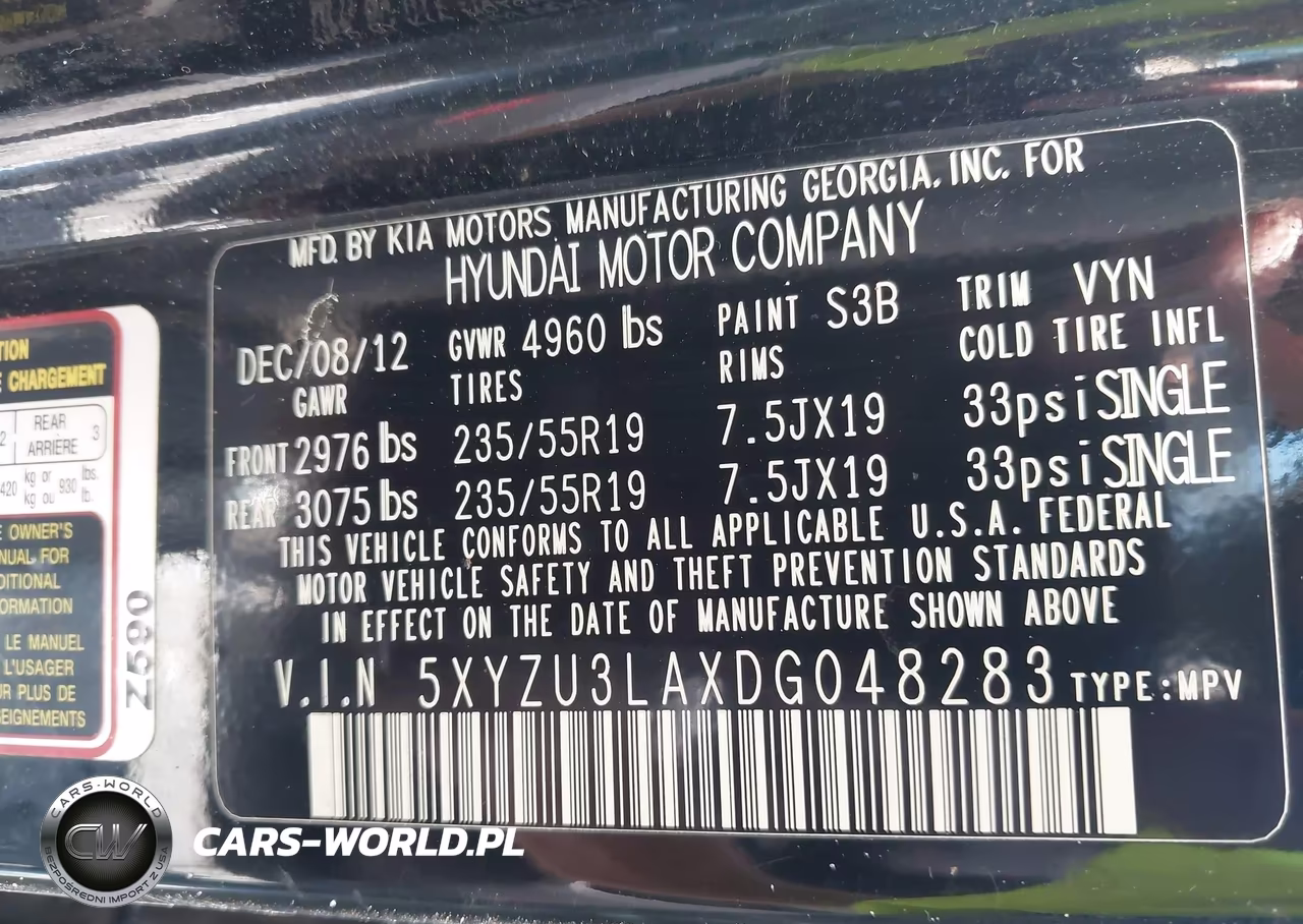 2013 Hyundai Santa Fe Sport 2.0T VIN:5XYZU3LAXDG048283 - 9