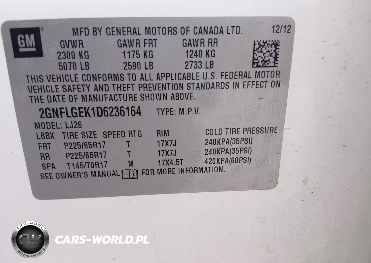 2013 Chevrolet Equinox Ltz VIN:2GNFLGEK1D6236164 - 9