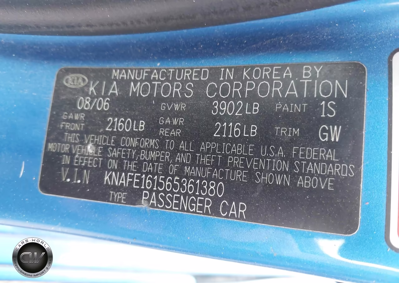 2006 Kia Spectra5 VIN:KNAFE161565361380 - 9