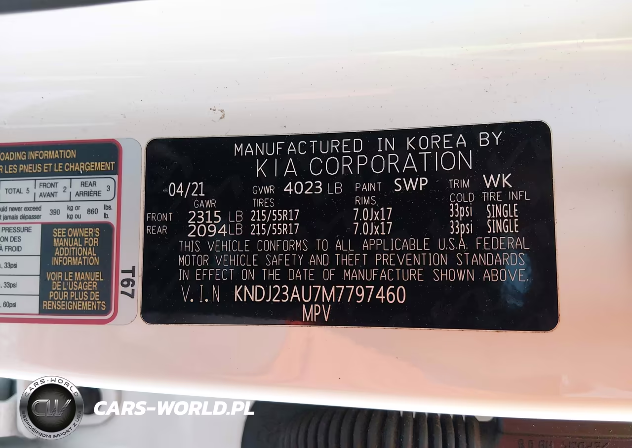 2021 Kia Soul S VIN:KNDJ23AU7M7797460 - 9